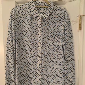 Equipment Silk Button-Down with Star Pattern